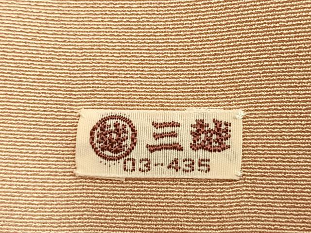 平和屋着物●訪問着　駒刺繍　草花文　金彩　三越扱い　正絹　逸品　AABM8545fy