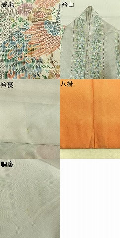 平和屋着物●都喜ヱ門　本場大島紬　白大島　9マルキ　手織　夕焼慕情　藤絹織物謹製　証紙付き　正絹　逸品　AABM8546fy