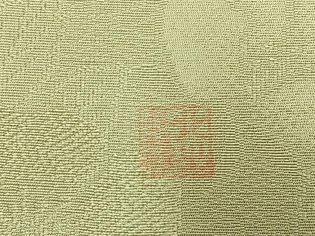 平和屋着物●皇室献上作家　北出与三郎　無地絵羽訪問着　色無地　草花地紋　若葉色　正絹　逸品　AABM8554fy