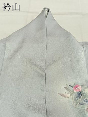 平和屋着物●訪問着　手描き　風景花文　暈し染め　金銀彩　正絹　逸品　AABM8566fy