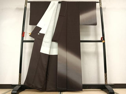 平和屋着物●訪問着　霞文　暈し染め　正絹　逸品　未使用　AABM8569fy