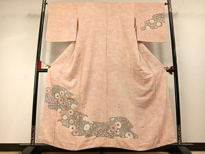平和屋着物●訪問着　辻が花　暈し染め　正絹　逸品　AABM8589fy