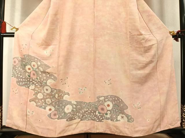 平和屋着物●訪問着　辻が花　暈し染め　正絹　逸品　AABM8589fy