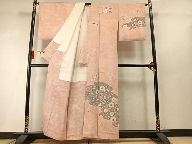 平和屋着物●訪問着　辻が花　暈し染め　正絹　逸品　AABM8589fy