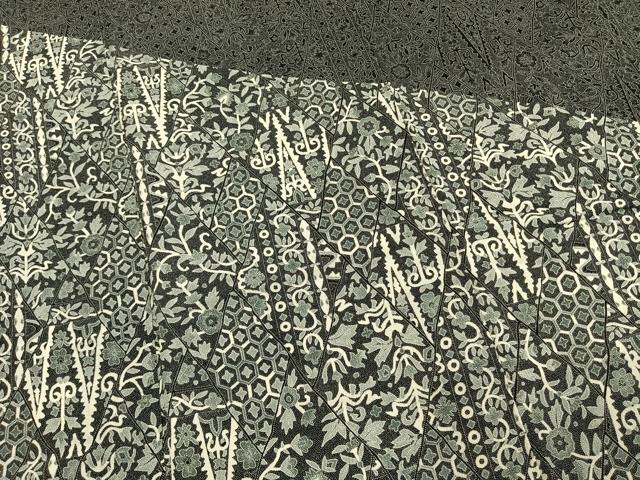 平和屋着物●江戸小紋　訪問着　切嵌花文　正絹　逸品　AABM8619fy