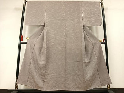 平和屋着物●上質な小紋　霞文　金彩　正絹　逸品　AABM8646fy