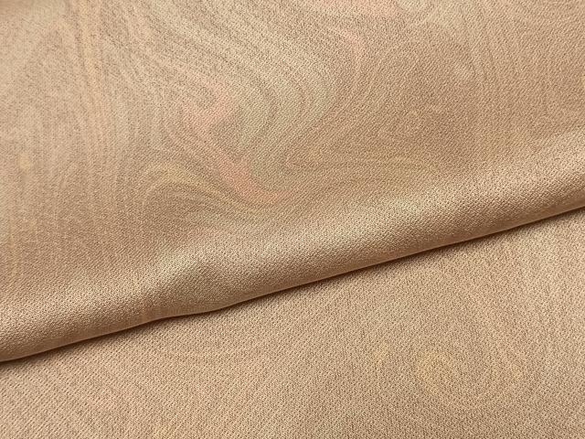 平和屋着物●上質な小紋　墨流し文様　正絹　逸品　AABM8657fy