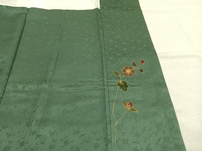 平和屋着物●訪問着　絞り　草花文　金彩　やまと誂製　正絹　逸品　AABM8658fy