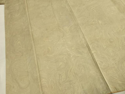 平和屋着物●上質な小紋　墨流し文様　正絹　逸品　AABM8659fy