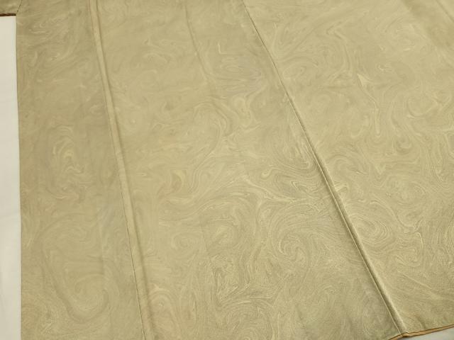 平和屋着物●上質な小紋　墨流し文様　正絹　逸品　AABM8659fy