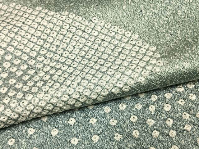 平和屋着物●訪問着　絞り　流水文　暈し染め　正絹　逸品　AABM8660fy