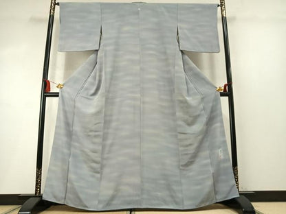 平和屋着物●虹色創家　本郷大田子　小紋　霞文　正絹　逸品　AABM8661fy