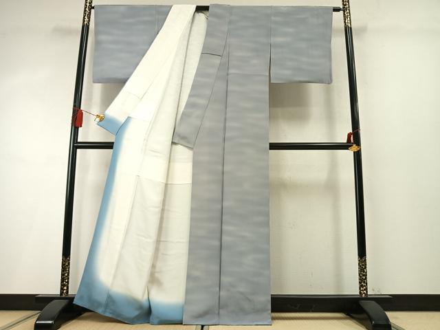 平和屋着物●虹色創家　本郷大田子　小紋　霞文　正絹　逸品　AABM8661fy