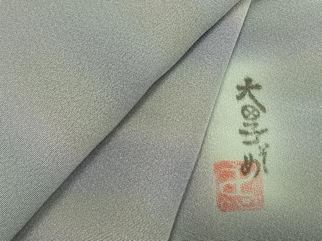 平和屋着物●虹色創家　本郷大田子　小紋　霞文　正絹　逸品　AABM8661fy