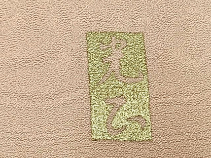 平和屋着物●金彩友禅　卓越技能者・名工・和田光正　訪問着　草花文　金銀彩　正絹　逸品　AABM8686fy