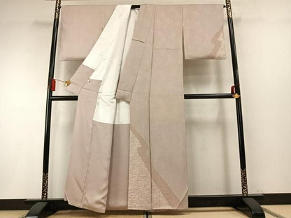平和屋着物●訪問着　流水文　正絹　逸品　AABM8705fy