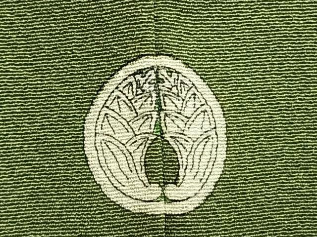 平和屋着物●上質な色無地　柳染色　正絹　逸品　AABM8718fy