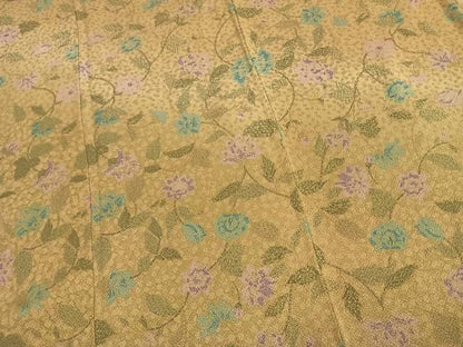 平和屋着物●訪問着　草花文　暈し染め　正絹　逸品　AABM8721fy