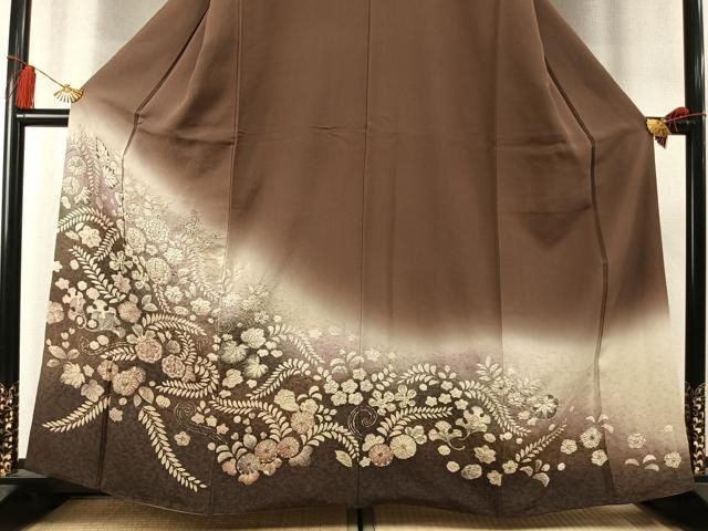 平和屋着物●訪問着　絞り　辻が花　暈し染め　正絹　逸品　AABM8726fy