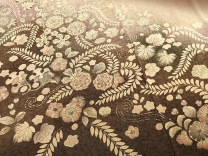 平和屋着物●訪問着　絞り　辻が花　暈し染め　正絹　逸品　AABM8726fy