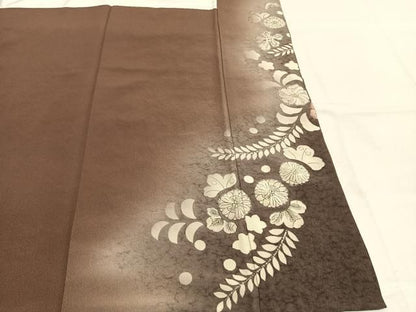 平和屋着物●訪問着　絞り　辻が花　暈し染め　正絹　逸品　AABM8726fy