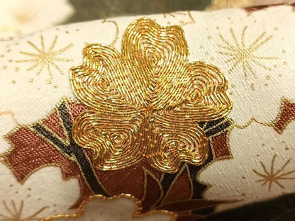 平和屋着物●訪問着　駒刺繍　枝梅松文　暈し染め　金彩　正絹　逸品　AABM8736fy