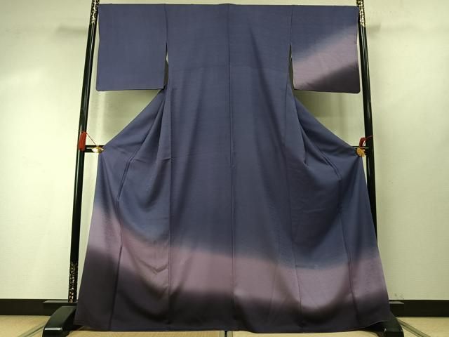 平和屋着物●訪問着　霞文　暈し染め　正絹　逸品　AABM8750fy