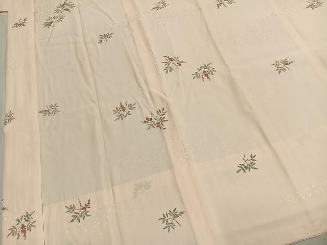 平和屋着物●長襦袢　無双仕立て　南天文　正絹　逸品　未使用　AABM8759fy