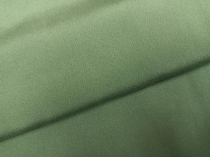 平和屋着物●上質な色無地　山葵色　正絹　逸品　AABM8773ph