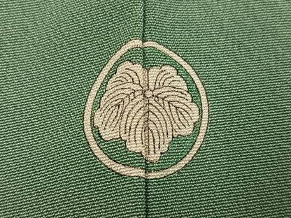 平和屋着物●上質な色無地　山葵色　正絹　逸品　AABM8773ph