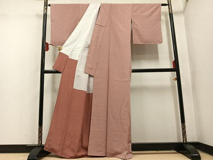 平和屋着物●江戸小紋　吉祥文　鶴　亀　正絹　逸品　AABM8774ph