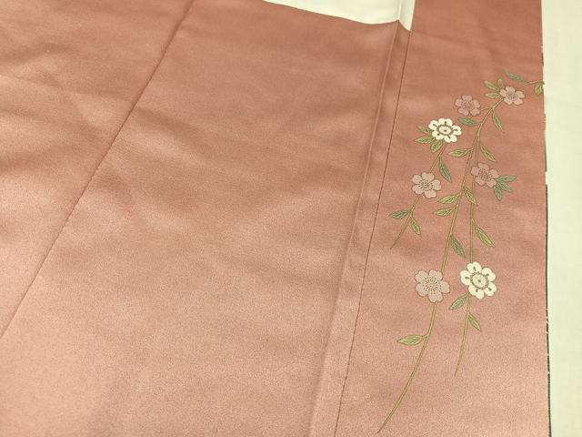 平和屋着物●訪問着　流水御所車花文　暈し染め　金彩　正絹　逸品　未使用　AABM8776ph