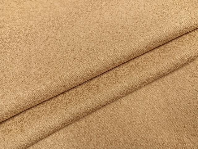 平和屋着物●上質な色無地　霞地紋　飴色　正絹　逸品　AABM8778ph