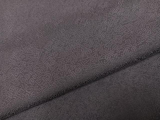 平和屋着物●上質な色無地　吉祥地紋　紫鼠色　さが美扱い　正絹　逸品　AABM8810ph