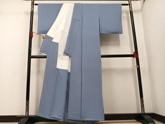 平和屋着物●上質な色無地　豆がら茶色　正絹　逸品　AABM8818ph