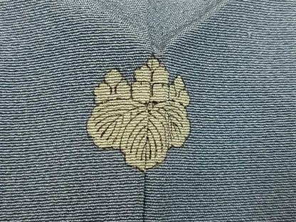 平和屋着物●上質な色無地　豆がら茶色　正絹　逸品　AABM8818ph