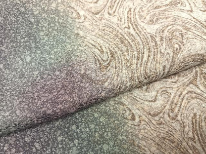 平和屋着物●長襦袢　無双仕立て　墨流し文　暈し染め　正絹　逸品　AABM8826ph