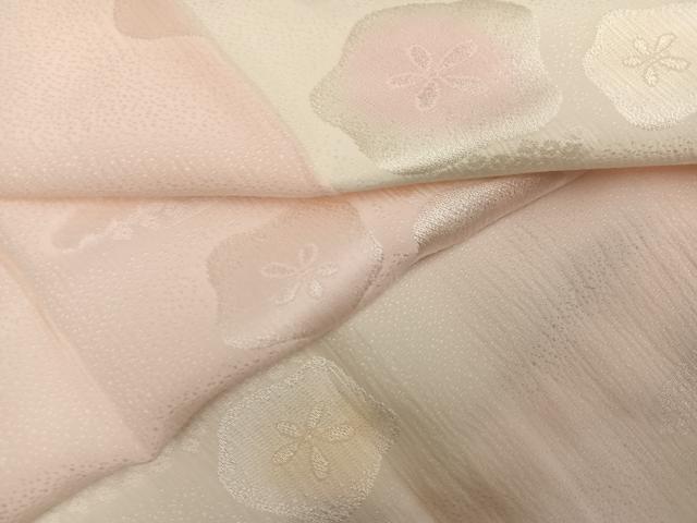平和屋着物●長襦袢　袷　梅地紋　暈し染め　正絹　逸品　AABM8828ph