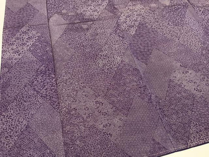 平和屋着物●江戸小紋　花唐草文　正絹　逸品　AABM8833ph