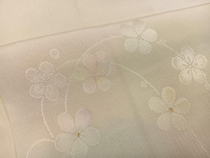 平和屋着物●長襦袢　袷　花地紋　暈し染め　正絹　逸品　AABM8836ph