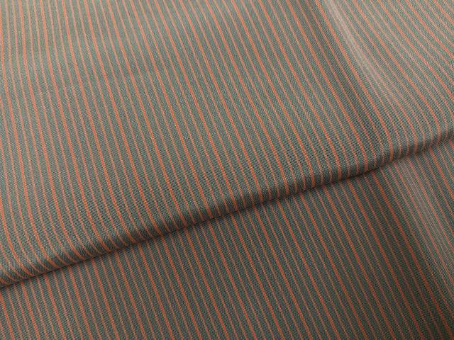 平和屋着物●長襦袢　無双仕立て　縞　正絹　逸品　AABM8839ph