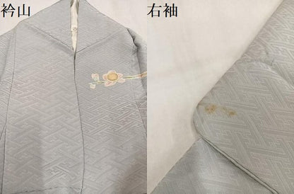 平和屋着物●訪問着　枝花文　正絹　逸品　AABM8845ph