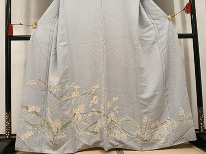 平和屋着物●訪問着　枝花文　正絹　逸品　AABM8845ph