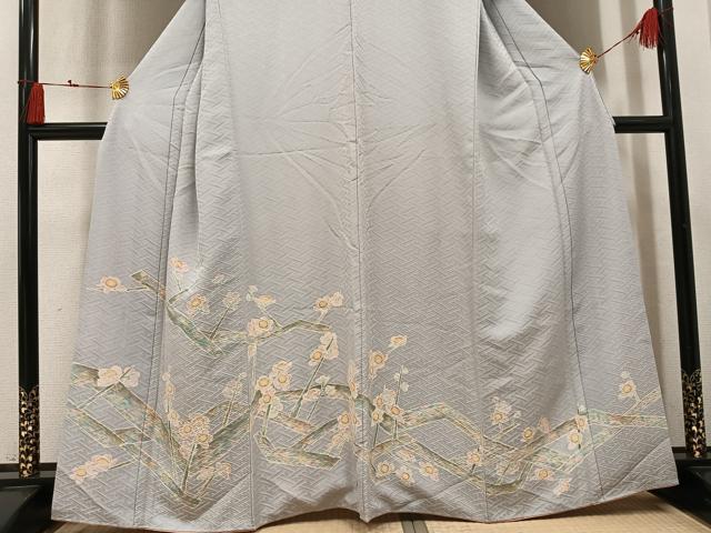平和屋着物●訪問着　枝花文　正絹　逸品　AABM8845ph
