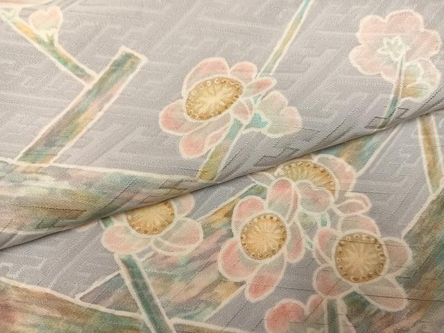 平和屋着物●訪問着　枝花文　正絹　逸品　AABM8845ph