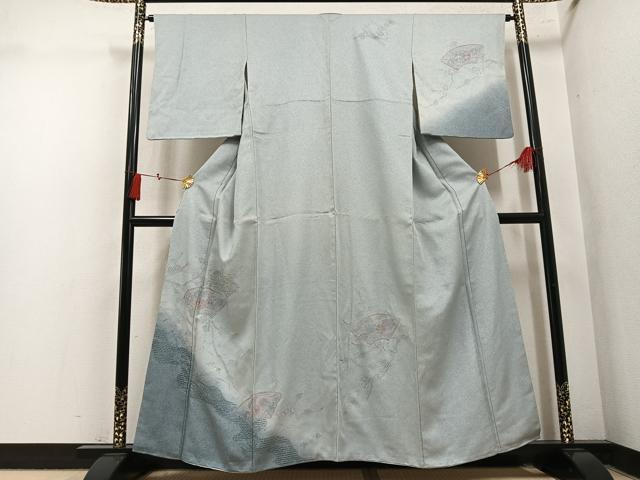 平和屋着物●中国三大刺繍　汕頭刺繍　スワトウ刺繍　総刺繍　訪問着　地紙花文　暈し染め　正絹　逸品　AABM8864ph