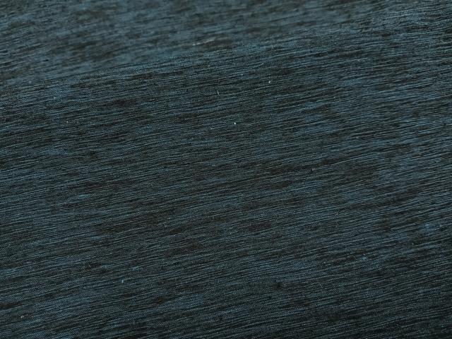 平和屋着物●男性　紬　アンサンブル　色無地　鉄御納戸色　正絹　逸品　AABM8872ph