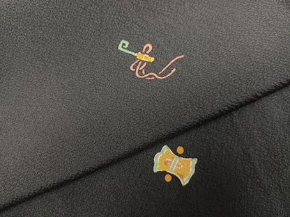 平和屋着物●上質な小紋　宝尽くし　正絹　逸品　AABM8876ph