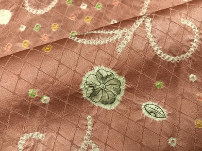 平和屋着物●上質な小紋　辻が花　絞り　正絹　逸品　AABM8880ph