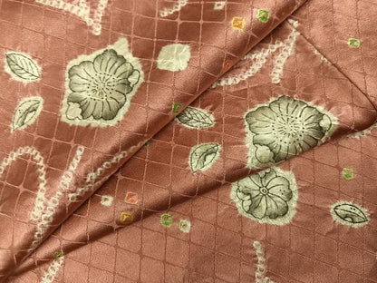 平和屋着物●上質な小紋　辻が花　絞り　正絹　逸品　AABM8880ph